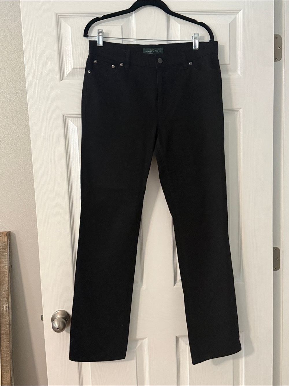 Ralph Lauren Men's Straight Black Jeans